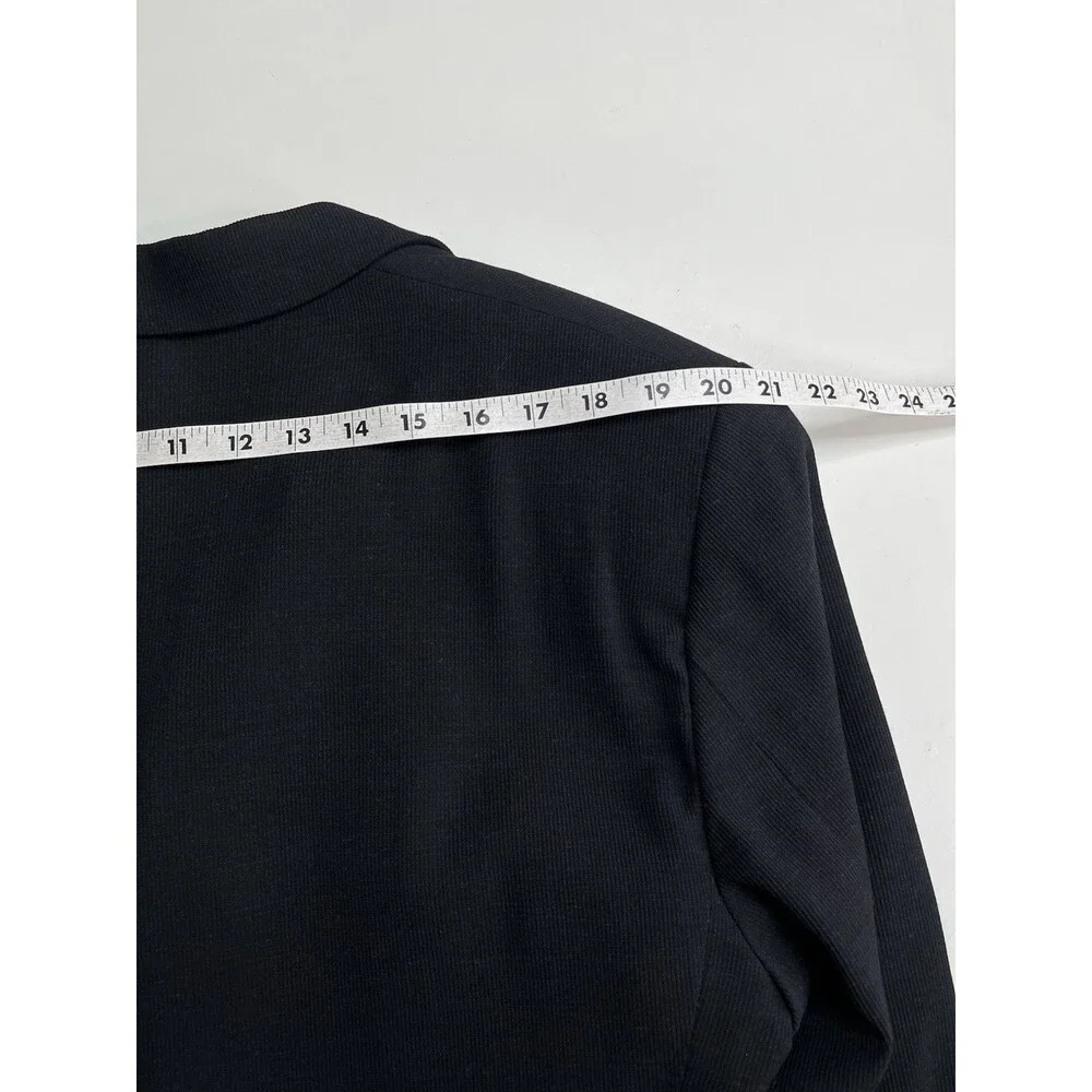 EMPORIO ARMANI Sport Coat Men 42R Black Textured Soft Stretch Tech Fabric Blazer